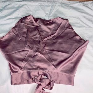 Satin Crop Top